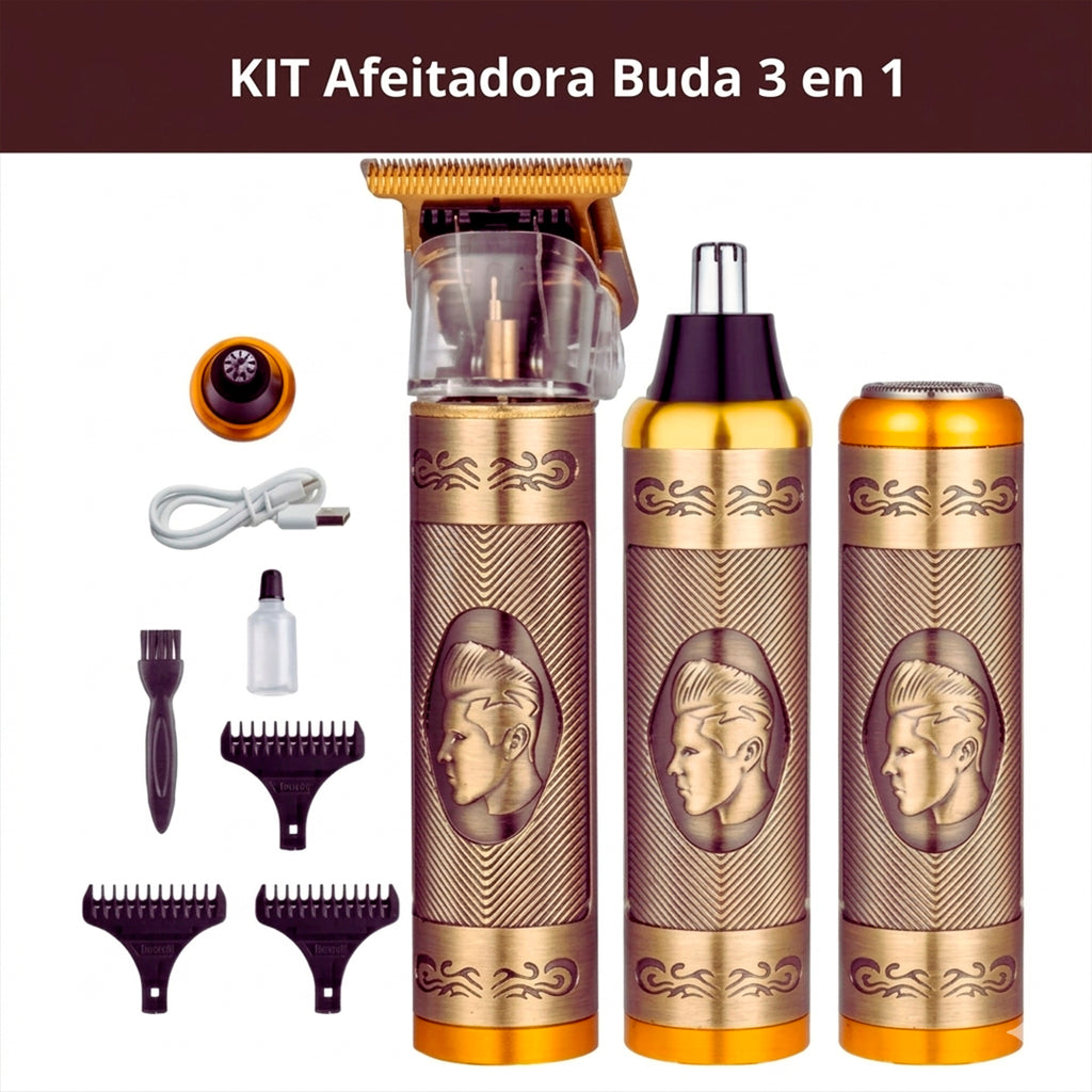 Kit de afeitar 3 en 1